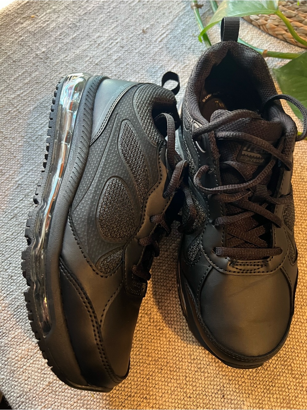 TredSafe Piper Shoes Womens Size 7 Wide Black Slip Resistant DreamCell EUC